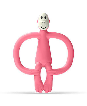 Іграшка-прорізувач Мавпа Matchstick Monkey (світло-рожевий, 11 см) (MM-ONT-018), фото 2