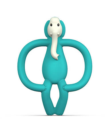 Іграшка-прорізувач Слон Matchstick Monkey (бірюзовий, 11 см) (MM-E-001), фото 1