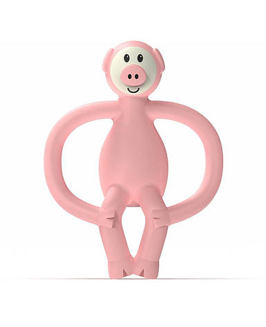 Іграшка-прорізувач Свинка Matchstick Monkey (світло-рожевий, 11 см) (MM-PG-001), фото 1