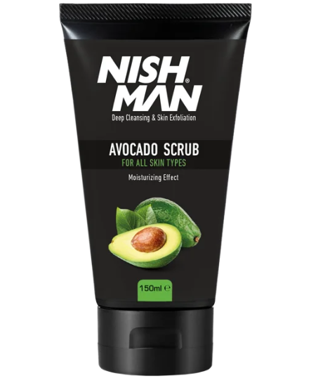 Чоловічий скраб для особи Nishman Natural Avocado Face Scrub, 150 мл