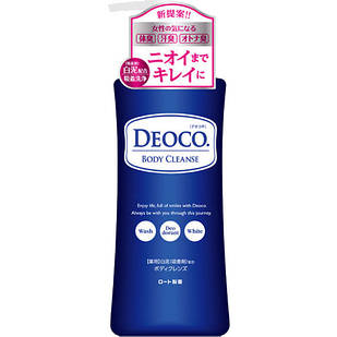 ROHTO Deoco Medical Body Cleanse Гель для душу з лактоном, каоліном повертає природний запах, 350 мл