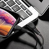 Кабель для зарядки і передачі даних на USB Lightning Hoco X40 Noah 1 метр 2 ампера, фото 6