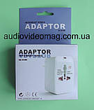 Універсальний перехідник-адаптер для різних типів электровилок, фото 2