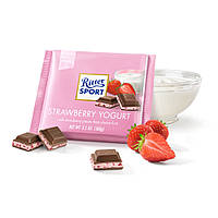 Шоколад молочный RITTER SPORT Erdbeer Joghurt клубничный йогурт 100г