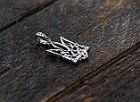 Кулон срібний Тризуб Мечі, фото 2