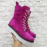 Жіночі високі черевики на шнурівці демісезонні WooDstock, фото 4