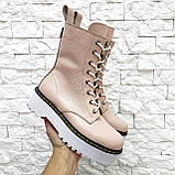 Жіночі високі черевики на шнурівці демісезонні WooDstock, фото 5