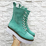 Жіночі високі черевики на шнурівці демісезонні WooDstock, фото 2