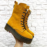 Жіночі високі черевики на шнурівці демісезонні WooDstock, фото 10