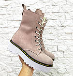 Жіночі високі черевики на шнурівці демісезонні WooDstock, фото 6