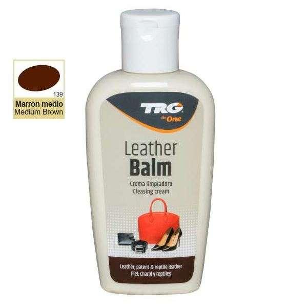 Бальзам середньо-коричневий No139 для взуття та шкіряних виробів TRG Leather Balm, 125 мл