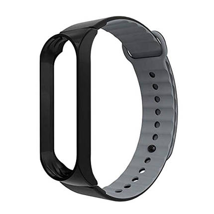 Ремінець TPU Armorstandart Sport для Xiaomi Mi Band 3 Black/Grey (ARM54514), фото 1