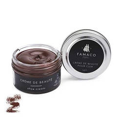 Крем для взуття коричневий No320 Famaco Creme De Beaute, 50 мл