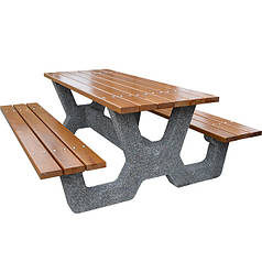 Стіл із лавками комплект «Гарден» для альтанки та вулиці