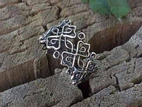 Кольцо серебряное женское с Кельтским узором.