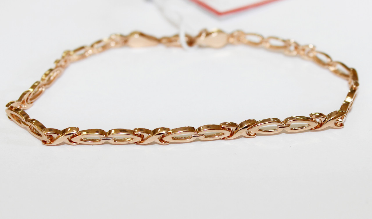 Золотий браслетик Поцілунок, фото 1