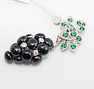 Серьги с подвесом в серебре Виноградная грона, фото 3