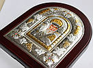 Срібна ікона з золотом Микола Чудотворець, фото 2