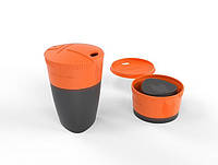 Складной стакан 260мл с крышкой LIGHT MY FIRE Pack-up-Cup Orange 42393610