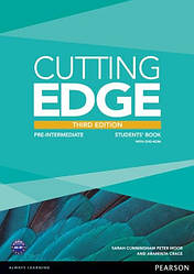Cutting Edge Third Edition Pre-Intermediate Students' Book with DVD-ROM