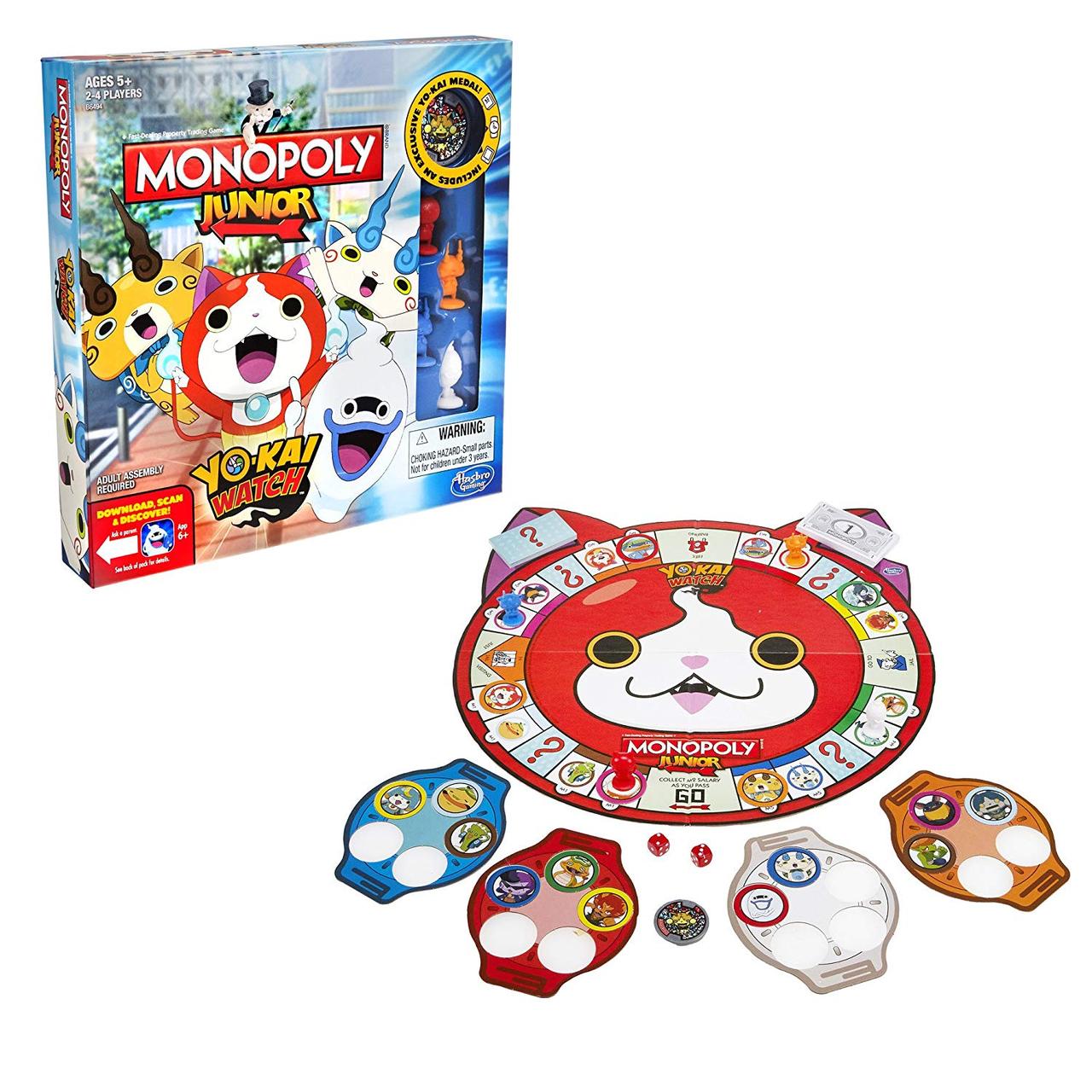 Настольная Игра Монополия Йо Кай Вотч Monopoly Junior Yo-Kai Watch.