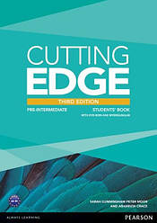 Cutting Edge Third Edition Pre-Intermediate Students' Book with DVD-ROM and Access MyLab