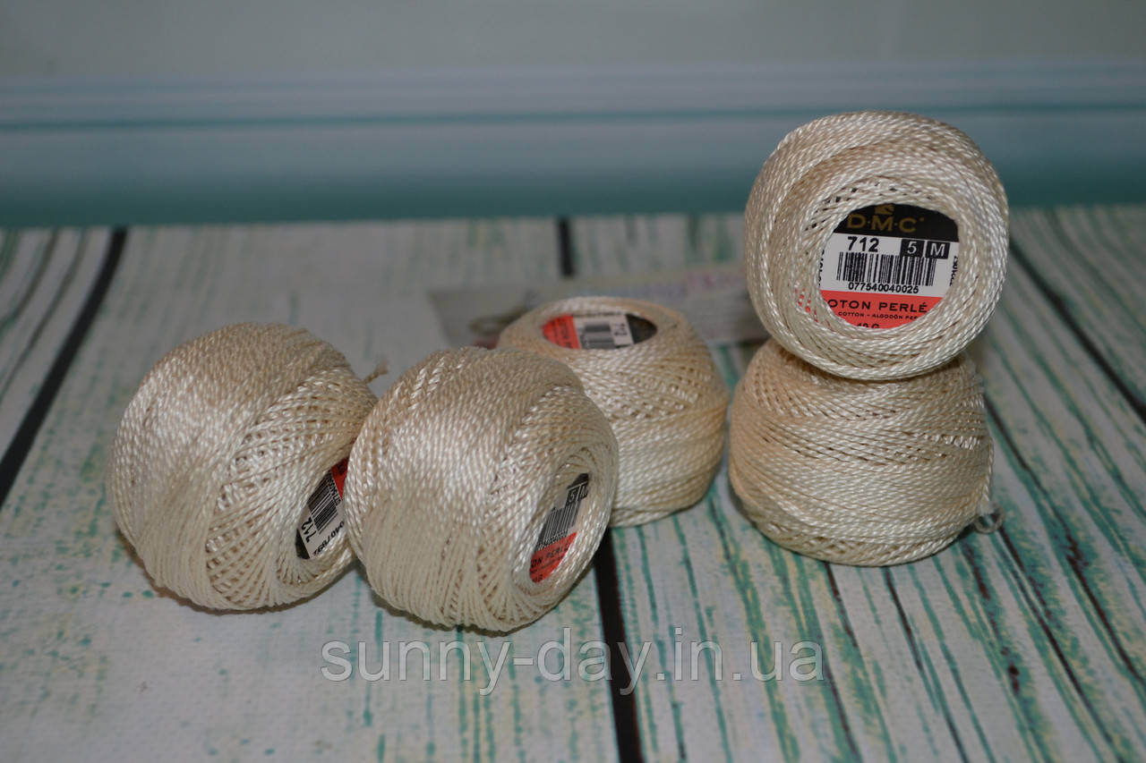 Муліне DMC Pearl No5, колір 712, фото 1