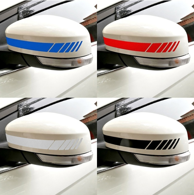 Светоотражающая наклейка для зеркала заднего вида! Светящиеся полоски для внешней стороны зеркал авто!