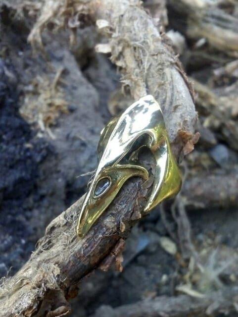 Кольцо серебряное Череп ворона . - фото 4 - id-p460335277