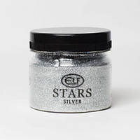 Stars блестки для декоративных штукатурок silver