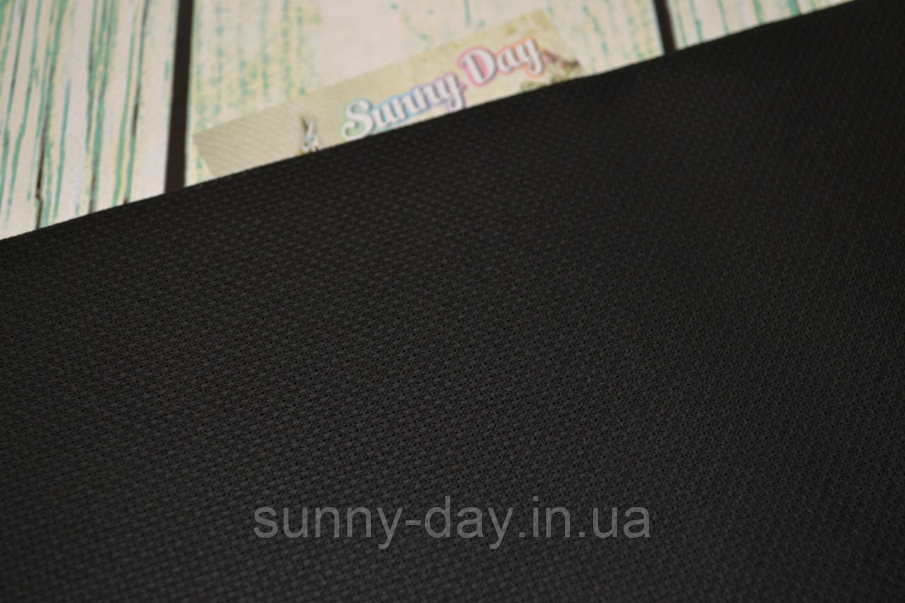 3251/720 Aida Zweigart 16 ct. Stern-Aida — чорний (50х55 см), фото 1