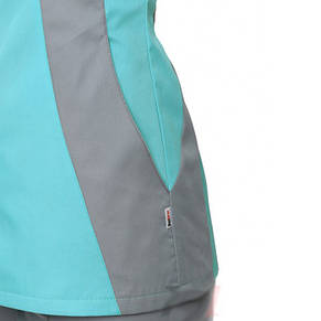 Костюм медичний "Ніцца"/м'ята /св.сірий, фото 3