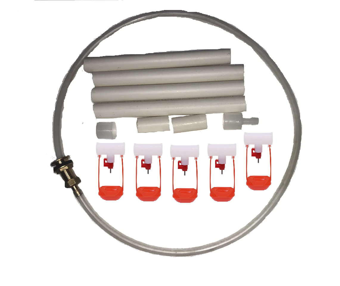 Комплект ніпельного напування на 50 голів Ніпельні поїлки, фото 1