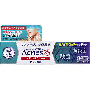 Rohto Mentholatum Acnes 25  крем від Акне у дорослих, 16 г