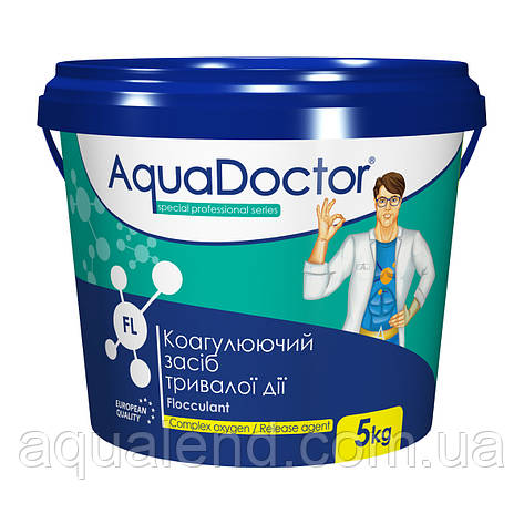 Флокулянт гранульований — засіб проти помутніння, AquaDoctor, 5 кг, фото 1