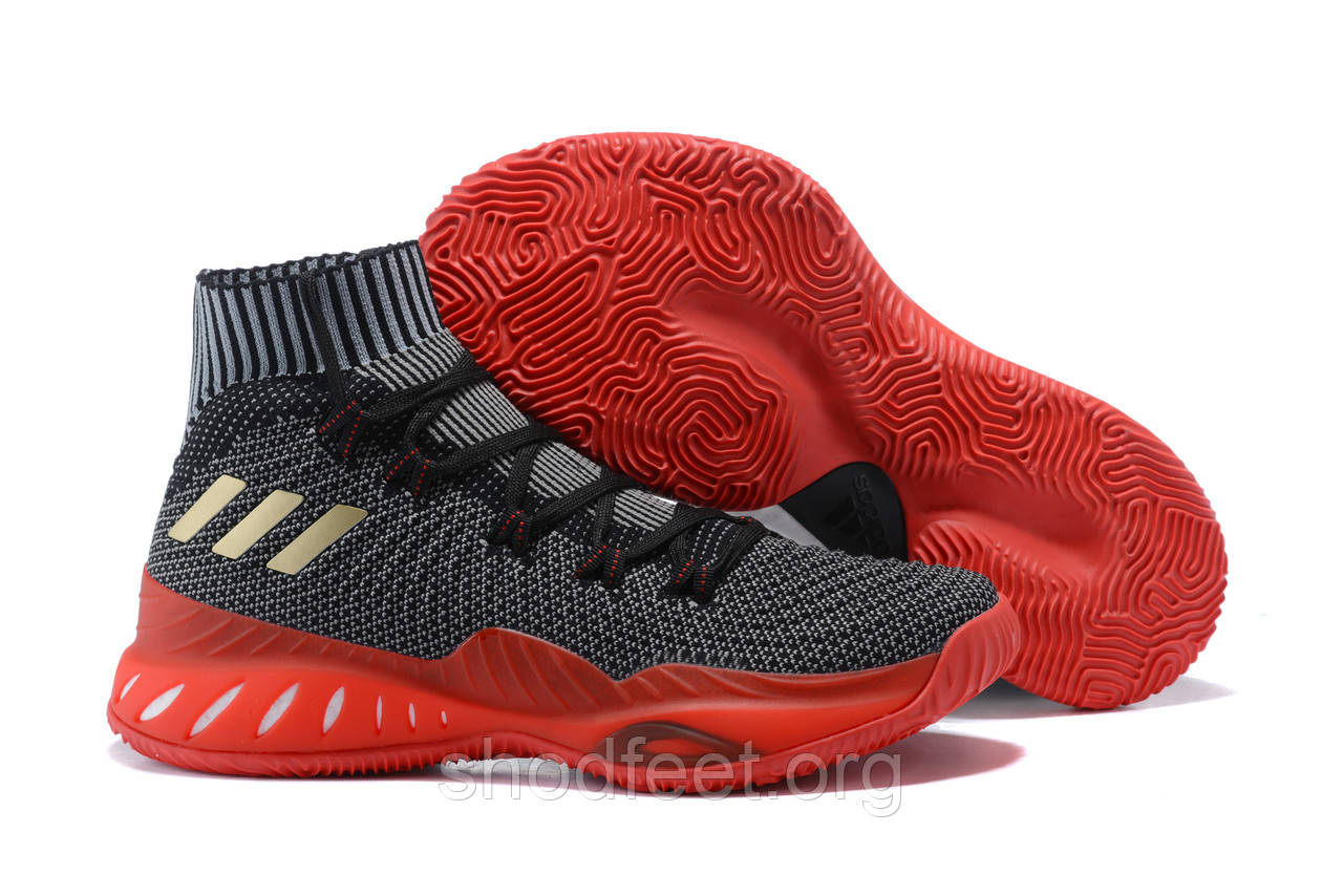 Чоловічі баскетбольні кросівки Adidas Crazy Explosive 2017 Grey Red, фото 1