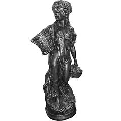 Форма для скульптури садовий "Дівчина з кошиками"