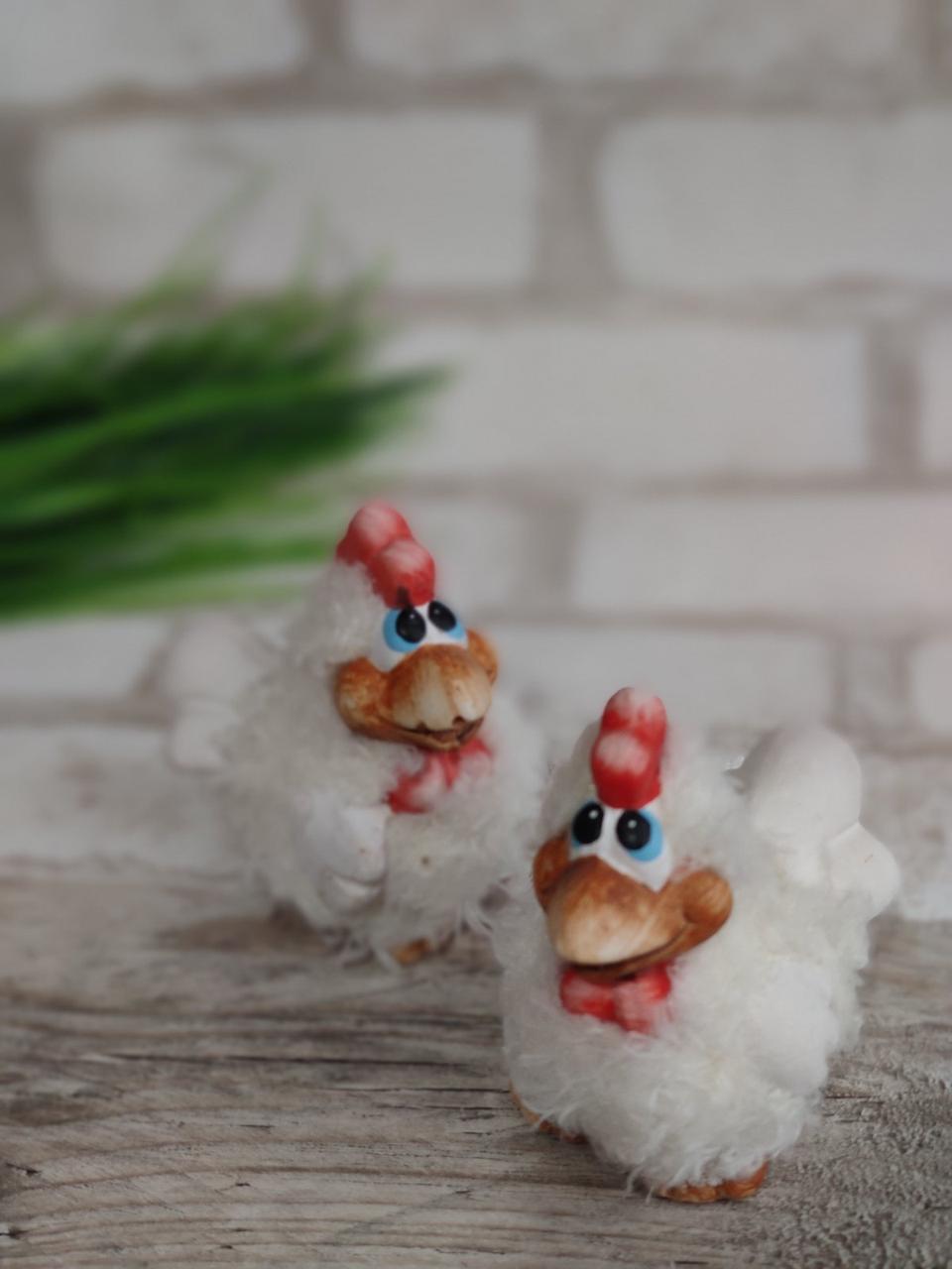 Статуетка Курки із полікераміки, сувенір, 9х9см, фото 1