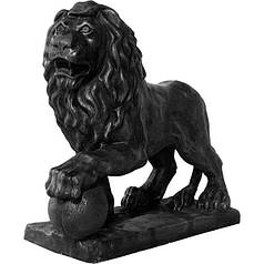 Форма для садової фігури "Лів із кулею No3"