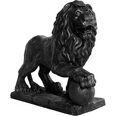 Форма для садової фігури "Лев із кулею No4"