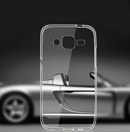 Ультратонкий 0,3 мм чохол для Samsung Galaxy Grand Prime G530 прозорий, фото 1