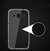 Ультратонкий 0,3 мм чохол для Samsung Galaxy Grand Prime G530 прозорий, фото 6