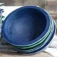 Форма для паркінгових напівсфер із бетону "h-19" склопластикова