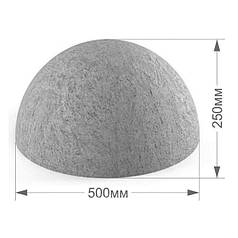 Форма для паркувальних напівсфер із бетону "h-25" склопластикова
