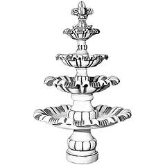 Форма для фонтана з бетону "Перлина" No1 склопластикова