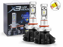 Лампи в фару LED X3 Headlight platinum H11 6500k 6000 Lm 50w (H8), H9 )