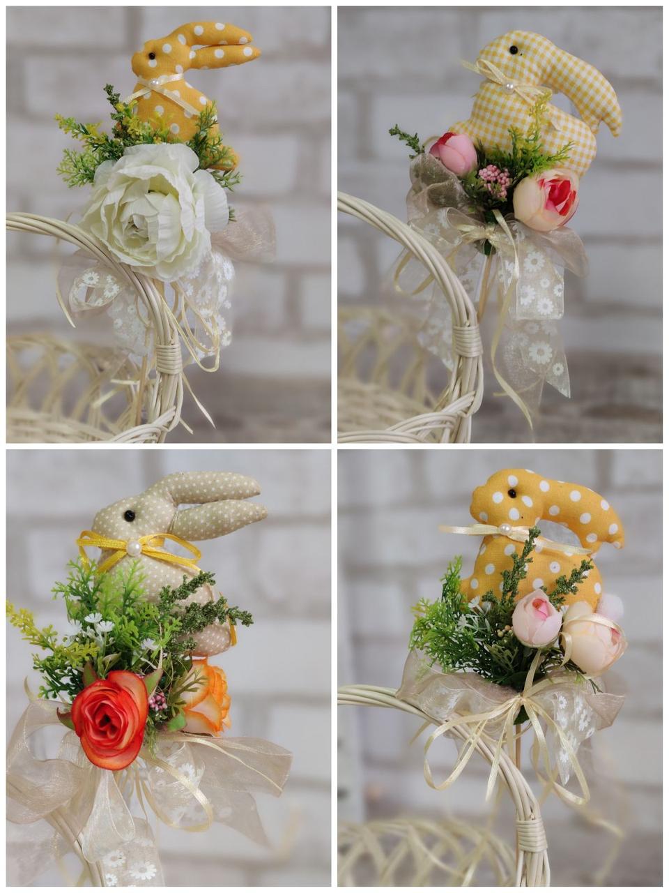 Оздоба для пасхальної корзини або святкового столу, топпер, вис. 33-35см, фото 1