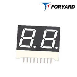 Червоний світлодіодний семисегментний індикатор 2-розрядний FYD-5622 FS-21 FORYARD (загальний катод)