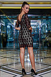 Плаття чорне гіпюр, фото 5