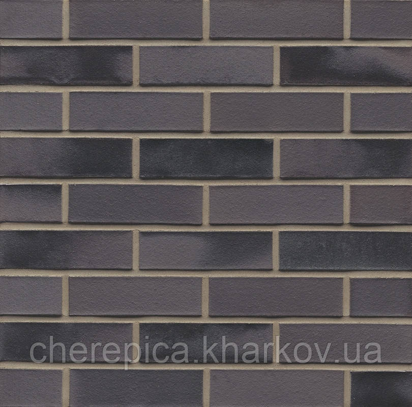 Клінкерна цегла MUHR 15 Чорний строкатий глянсовий, фото 1